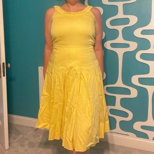 Yellow Calvin Klein Dress